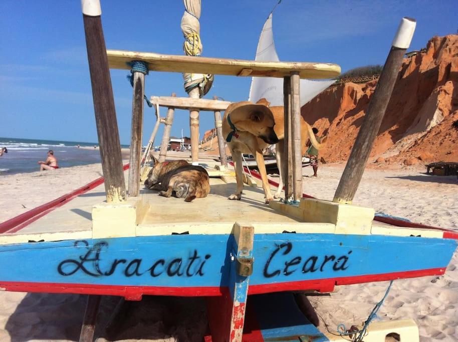 Charming Blue House With Kitchen Parking And Garden Villa Canoa Quebrada Exteriör bild