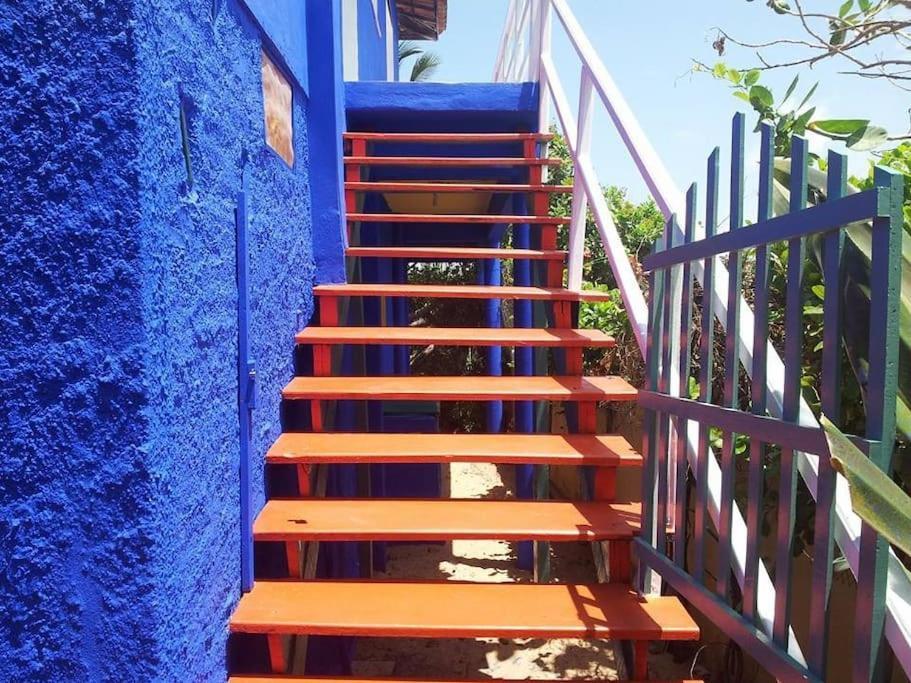 Charming Blue House With Kitchen Parking And Garden Villa Canoa Quebrada Exteriör bild