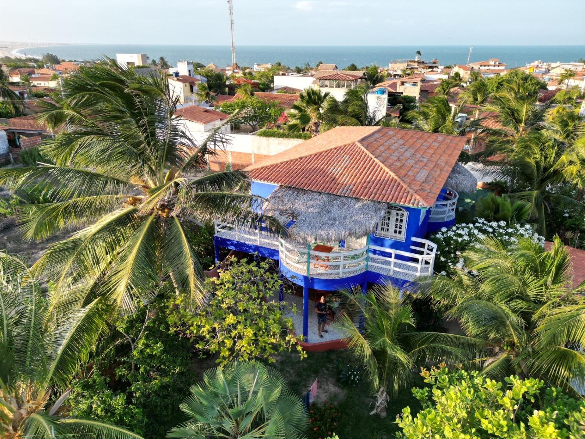 Charming Blue House With Kitchen Parking And Garden Villa Canoa Quebrada Exteriör bild